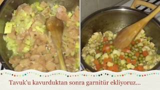 Fırında Krepli Tavuk Sarma Nasıl yapılır [upl. by Phaidra]