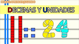 Las decenas y unidades para niños Video de Peques Aprenden Jugando [upl. by Kielty]