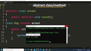 abstract class program in java  Learn Coding [upl. by Haik]