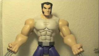 Xmen Origins Wolverine Slashing Action Wolverine Talking Movie Figure Toy Review [upl. by Holmen87]