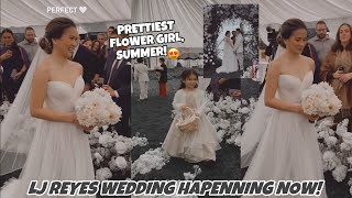 LJ REYES WEDDING HAPPENING NOW AT NEW YORK 😍 BUNSO SUMMER ANG FLOWER GIRL ANG CUTE [upl. by Itram]