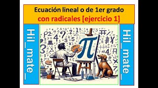 Ecuación lineal con radicales ejercicio 1 vídeo 4 de la unidad 3 [upl. by Pandich]