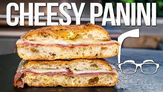 EASY CHEESY PANINI RECIPE WITHOUT A PRESS  SAM THE COOKING GUY 4K [upl. by Subak]