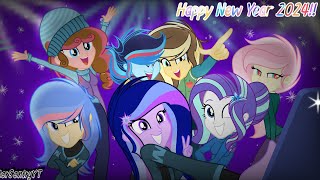 MLP Next Gen HAPPY NEW YEAR 2024 SpeedPaint Base Edit [upl. by Kern]