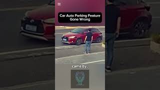 Autoparking a Self Driving Vehicle Gone Wrong😱 ai electricvehicle [upl. by Gariepy]