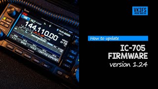 How to update to Icom IC705 Firmware Version 124 [upl. by Rochell]