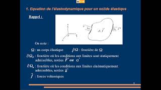 Polytech Tours  Dynamique des structures  Milieux Continus  Leçon 41 [upl. by Follansbee]