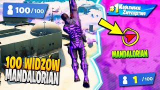 100 WIDZÓW na MANDALORIANA w Fortnite  nowa MIEJSCÓWKA [upl. by Dita]