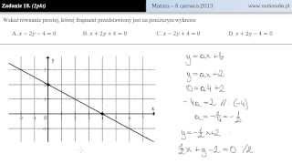 Zadanie 18  matura 4 czerwca 2013 [upl. by Grimaud]