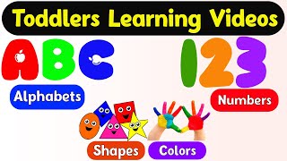 Preschool Learning Videos For 3 Year Olds  Kindergarten Learning Videos  Toddlers Learning Videos [upl. by Retxed433]