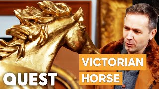 Ted And Ruth Restore A Victorian Horse Sculpture  Salvage Hunters The Restorers [upl. by Attiuqram]