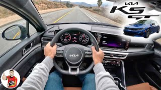 The 2022 Kia K5 GT Lacks Polish but Not Power POV Drive Review [upl. by Minnie]