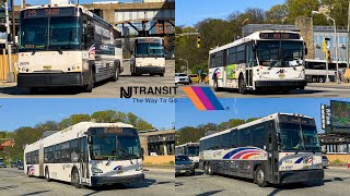 New Jersey Transit Bus Compilation in Weehawken NJ 3 [upl. by Yendor]