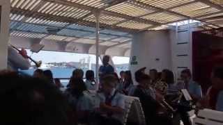 en ferry avec le banda de Carloforte Sardaigne [upl. by Nnahs]