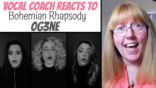 Vocal Coach Reacts to OG3NE Bohemian Rhapsody [upl. by Ahsiekit]