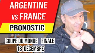 Pronostic Foot  Coupe du Monde  France vs Argentine  18 décembre  Finale CDM [upl. by Norwood746]