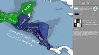 History of United Provinces of Central America every month 18211841 [upl. by Derril]