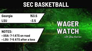 Courtside Cover betting breakdown of three SEC basketball games on Tuesday [upl. by Nnylasor114]