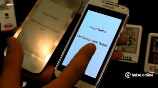 CoverReader EInkDisplay in der SmartphoneSchutzhülle [upl. by Gypsie690]