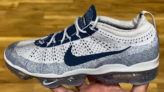 Nike Air VaporMax 2023 Flyknit Pure Platinum Glacier Blue Shoes [upl. by Ellehsar]