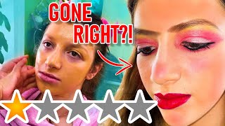 I WENT TO THE WORST REVIEWED MAKEUP ARTIST gone right [upl. by Matta]