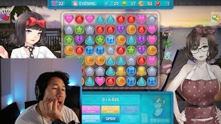 Markiplier Boredly Singing Soprano While Playing HuniePop 2 [upl. by Haldeman550]