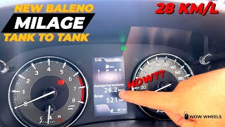 Milage Test with AC on • New Baleno 2024 • 28KmL • WoW Wheels [upl. by Mani59]