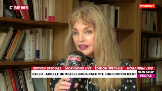 Arielle Dombasle  Europe 1 Le 11H13H  Olympics les JO amp ICONICS 18 juillet 2024 [upl. by Ireva]