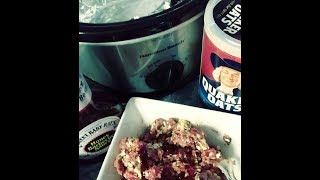 SitDown Cook 1 Crockpot Meatloaf quotglutenfreequot FibromyalgiaLupus [upl. by Melesa]