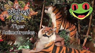 Rainforest Cafe Tiger Animatronics [upl. by Ahsirtak]