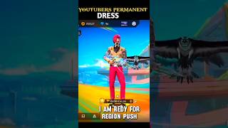 ❓BIG YOUTUBERS 🥰 PERMENENT DRESS COMBINATIONshorts😱  shortvideoviral freefireshortstrending🙏 [upl. by Nizam549]