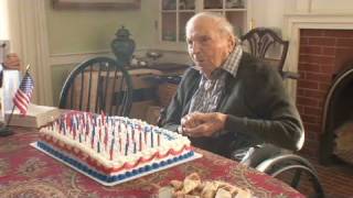 Last living US WWI vet turns 110 [upl. by Agueda159]