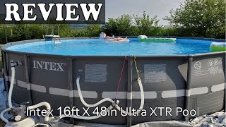 Intex 16ft X 48in Ultra XTR Pool  Setup amp Review [upl. by Acquah]