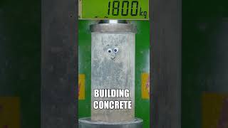 How Strong is Concrete 😱 shorts hydraulicpress viral satisfying [upl. by Custer]