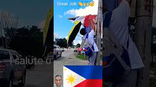 Saludo sa Binatilyong ito pinoy watawat pilipinas pilipinaskongmahal filipino makabansa love [upl. by Nevla501]