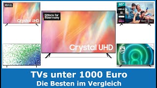 Die besten TVs amp Fernseher unter 1000 Euro TOP 5  2024 🥇 Testsieger im Vergleich gut amp günstig [upl. by Woodcock]