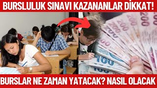 2024 Bursluluk sınavı kazananların bursu ne zaman yatacak Burslar ne zaman yatacak [upl. by Harbison429]