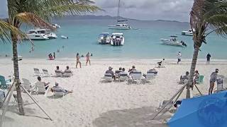 British Virgin Islands  Soggy Dollar Beach Bar [upl. by Neemsaj]