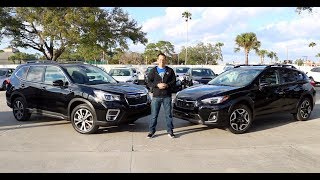 Which Subaru SUV is the RIGHT BUY 2019 Forester or Crosstrek [upl. by Ahsiekram252]