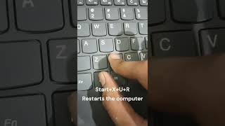 laptop restart shortcut key 🔑 how to restart laptop  shorts pc viral popular [upl. by Lanza]