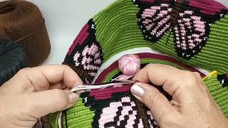 VIDEO 4 Mochila mariposas técnica wayuu [upl. by Charlot]