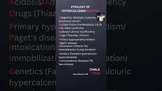 CAUSES OF HYPERCALCEMIA Etiology of excessive blood calcium levels [upl. by Aristotle335]