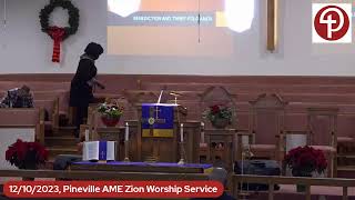 12102023 Pineville AME Zion Worship Service [upl. by Fitalludba]