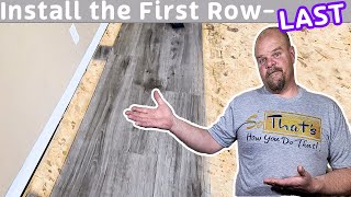 Starting a Vinyl Plank or Laminate Installation  Heres the BEST way [upl. by Winfred814]