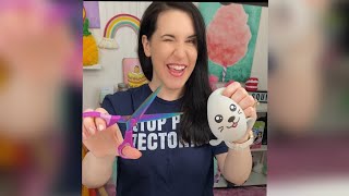 Cutting a Random Squishy to Make a Slime Bear Jar [upl. by Vaenfila]