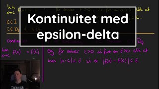 Kontinuitet med epsilondeltadefinisjonen TMA4100 Matematikk 1 NTNU [upl. by Eradis148]