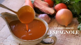 Espagnole Sauce History Origin and How To Make It Step By Step [upl. by Airlee840]