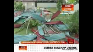 Lebih 60 rumah sekolah sains dilanda ribut di Jitra [upl. by Nnylyak]