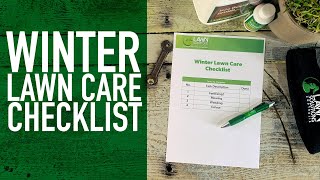 Winter Lawn Care Checklist [upl. by Fachanan]