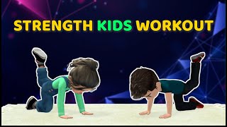 15Min STRENGTH Kids Workout That Builds More Than MUSCLES [upl. by Siblee]